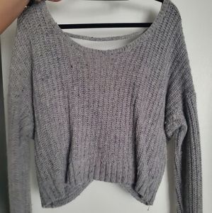 Open back sweater
